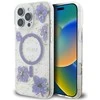 Guess Resin Flowers MagSafe dėklas iPhone 16 Pro - violetinė