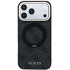 Dėklas Guess Ring Stand 360 4G Classic Logo MagSafe Case for iPhone 17 Pro / 18 Pro - Juodas