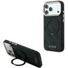 Dėklas Guess Ring Stand 360 4G Classic Logo MagSafe Case for iPhone 17 Pro / 18 Pro - Juodas