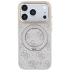 Dėklas Guess Ring Stand 360 4G Classic Logo MagSafe do iPhone 18 Pro Max / 17 Pro Max rožinė
