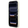 Dėklas Guess Ring Stand 360 Grained Classic Logo MagSafe do iPhone 18 Pro Max / 17 Pro Max smėlio spalva