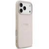 Dėklas Guess Saffiano Classic Logo MagSafe do iPhone 18 Pro Max / iPhone 17 Pro Max rožinė