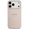 Dėklas Guess Saffiano Classic Logo MagSafe do iPhone 18 Pro Max / iPhone 17 Pro Max rožinė