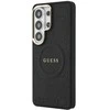 Dėklas Guess Saffiano Peony Embossed Ring MagSafe do Samsung Galaxy S26 Ultra juoda