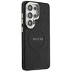 Dėklas Guess Saffiano Peony Embossed Ring MagSafe do Samsung Galaxy S26 Ultra juoda