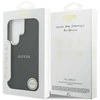 Dėklas Guess Saffiano Peony Embossed Ring MagSafe Samsung Galaxy S26 Ultra juodos spalvos