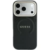 Dėklas Guess Saffiano Peony & Ring MagSafe do iPhone 18 Pro Max / 17 Pro Max juoda