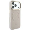 Dėklas Guess Saffiano Peony & Ring MagSafe do iPhone 18 Pro Max / 17 Pro Max rožinė