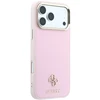 Dėklas Guess Saffiano Small 4G & Classic Logo MagSafe do iPhone 18 Pro / 17 Pro rožinė