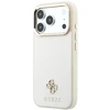 Dėklas Guess Saffiano Small 4G & Classic Logo MagSafe do iPhone 18 Pro Max / 17 Pro Max smėlio spalva