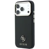 Dėklas Guess Saffiano Small 4G & Classic Logo MagSafe do iPhone 18 Pro Max / 17 Pro Max juoda