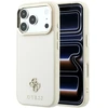 Dėklas Guess Saffiano Small 4G & Classic Logo MagSafe do iPhone 18 Pro Max / 17 Pro Max smėlio spalva