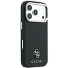 Dėklas Guess Saffiano Small 4G & Classic Logo MagSafe do iPhone 18 Pro Max / 17 Pro Max juoda