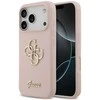 Guess Silicone Big 4G Script dėklas skirtas Apple iPhone 17 Pro rožinės spalvos