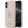 GUESS dėklas, skirtas IPHONE 17 GUHCP17SSC4GSMP (silikoninis su dideliu 4G užrašu), rožinis