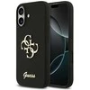 Guess Silicone Big 4G Script dėklas skirtas Apple iPhone 17 juodos spalvos