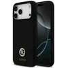 Dėklas Guess Silicone Logo Strass 4G MagSafe Case for iPhone 17 Pro Max - Juodas