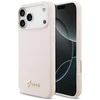 Dėklas Cg Mobile Sas Guess Silicone Script Metal Logo MagSafe case for Iphone 18 Pro Max / iPhone 17 Pro Max pink