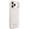 Dėklas Cg Mobile Sas Guess Silicone Script Metal Logo MagSafe case for Iphone 18 Pro Max / iPhone 17 Pro Max pink
