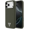 Guess Silicone Triangle Logo MagSafe - dėklas skirtas Apple iPhone 17 Pro Max khaki