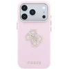 Dėklas Guess Smooth & Big Strass Logo do iPhone 18 Pro Max / 17 Pro Max rožinė