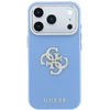 Dėklas Guess Smooth & Big Strass Logo, skirtas iPhone 18 Pro / 17 Pro, mėlynas