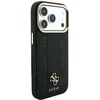 Dėklas Guess Stripe Peony 4G Logo MagSafe do iPhone 18 Pro Max / 17 Pro Max juoda