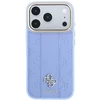 Dėklas Guess Stripe Peony 4G Logo MagSafe do iPhone 18 Pro Max / 17 Pro Max Šviesiai mėlynas