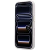 Dėklas Guess Stripe Peony 4G Logo MagSafe skirtas Iphone 18 Pro Max/ 17 Pro Max rožinės spalvos