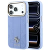 Dėklas Guess Stripe Peony 4G Logo MagSafe do iPhone 18 Pro / 17 Pro Šviesiai mėlynas