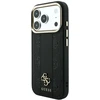 Dėklas Guess Stripe Peony 4G Logo MagSafe do iPhone 18 Pro Max / 17 Pro Max juoda