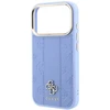 Dėklas Guess Stripe Peony 4G Logo MagSafe do iPhone 18 Pro / 17 Pro Šviesiai mėlynas