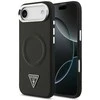 Guess PU Leather Triangle Logo MagSafe dėklas skirtas Apple iPhone Air juodos spalvos