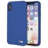 Apple iPhone X / XS BMW dėklas Silicone M Collection (BMHCPXMSILNA) mėlynos spalvos