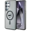 Karl Lagerfeld dėklas skirtas Samsung Galaxy S25 Ultra KLHMS25LHLSCHK (Magnetic IML Metal Choupette Head) juodos spalvos