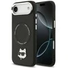 Karl Lagerfeld Choupette Pin MagSafe dėklas skirtas Apple iPhone Air juodos spalvos