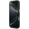 Dėklas Karl Lagerfeld Embossed Open Ring RSG Logo MagSafe skirtas iPhone 18 Pro Max / 17 Pro Max juodas