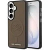 Karl Lagerfeld Reljefiniai žiedo inicialai „MagSafe“ dėklas, skirtas „Samsung Galaxy S26“, rudas