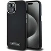 Originalus Dėklas Karl Lagerfeld FW Metal Plate MagSafe skirtas Apple iPhone 15 juodos spalvos