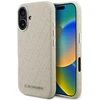 Dėklas Karl Lagerfeld FW Stamped Karl MagSafe iPhone 16 Case - rusvai gelsvas