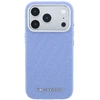 Dėklas Karl Lagerfeld Grained Allover Logo Metal Elongated MagSafe skirtas iPhone 18 Pro / 17 Pro mėlynas