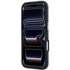 Dėklas Karl Lagerfeld Grained Allover Logo Metal Elongated MagSafe skirtas iPhone 18 Pro / 17 Pro mėlynas
