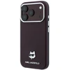 Dėklas Karl Lagerfeld case for IPHONE 18 Pro Max/ 17 Pro Max compatible with MagSafe (Grained Choupette Head Metal) burgund