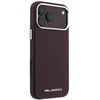 Dėklas Karl Lagerfeld Grained Elongated Logo MagSafe do iPhone 18 Pro Max / 17 Pro Max bordo spalvos