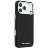 Dėklas Karl Lagerfeld Grained Elongated Logo MagSafe Case for iPhone 17 Pro Max / 18 Pro Max - Juodas