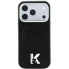 Dėklas Karl Lagerfeld case for IPHONE 18 Pro Max/17 Pro Max compatible with MagSafe (Grained Embossed Ring & Kameo Logo) juodas