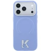 Dėklas Cg Mobile Sas Karl Lagerfeld Grained Embossed Ring & Kameo Logo MagSafe case for Iphone 18 Pro / 17 Pro mėlynas