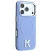 Dėklas Cg Mobile Sas Karl Lagerfeld Grained Embossed Ring & Kameo Logo MagSafe case for Iphone 18 Pro / 17 Pro mėlynas