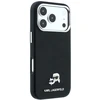 Dėklas Karl Lagerfeld Grained Heads Metal MagSafe Case for iPhone 17 Pro Max / 18 Pro Max - Juodas