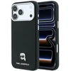 Dėklas Karl Lagerfeld Grained Karl Head Metal MagSafe do iPhone 18 Pro Max / 17 Pro Max juoda